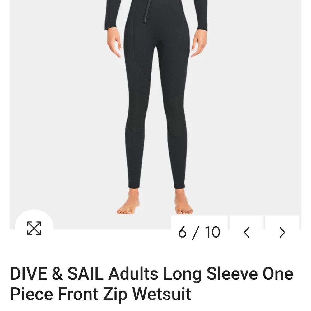 Dive & Sail Women's Black Long Sleeve One Piece Wetsuit
